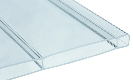 16 mm HIGHLUX® Acrylglas-Stegplatte 96 mm Stegabst., Glasklar, Struktur 2-fach, (Plexiglas-Rohmasse)